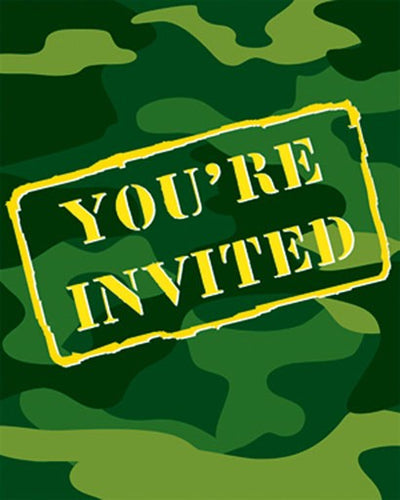 Camouflage party invites (8)