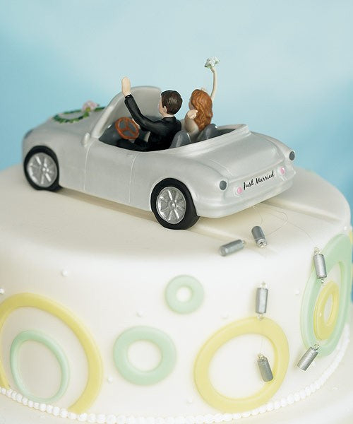 Bride and Groom cake topper Honeymoon Bound