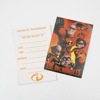 The Incredibles party invites (6)