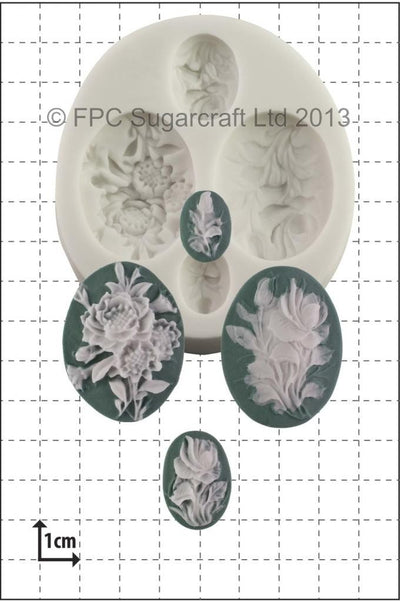 Flower Cameos silicone mould
