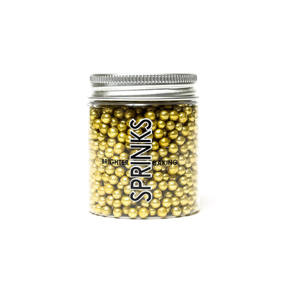4mm gold cachous jar by Sprinks 85g
