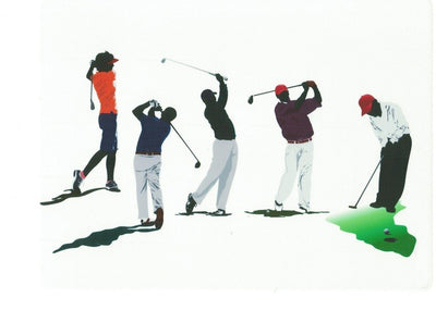 A4 Edible icing image Golfers
