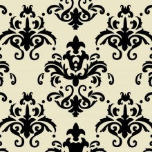 Chocolate transfer sheet Damask BLACK
