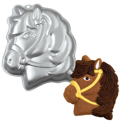 Party Pony (horse) cake pan great for Unicorn and Zebra  too