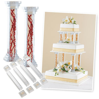 Fillable Pillars 6 inch Clear fill with your own colour