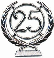 number wreath 25 SILVER