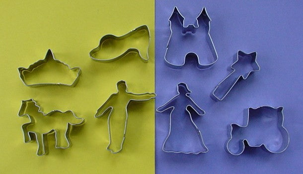 Fairytale cookie cutter set Crown Princess Carriage Slipper