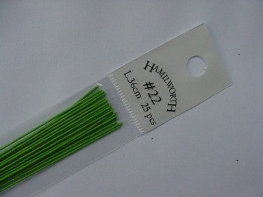 Ateco Green Floral Wire - 22 Gauge