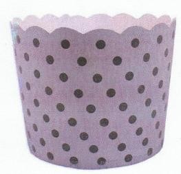 Patisserie cake or cupcake papers silver dotty