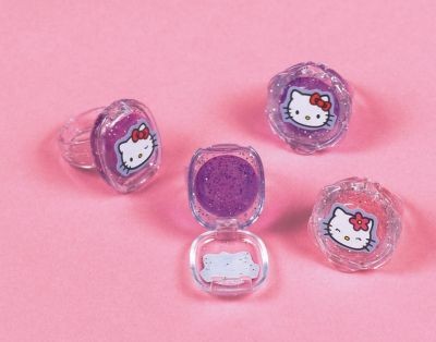 Hello Kitty lip gloss ring party favours (12)