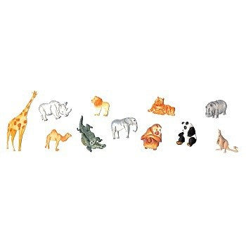 FMM Tappit Safari or zoo animals fondant and gumpaste cutter