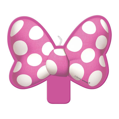 Minnie Mouse Bow shaped candle