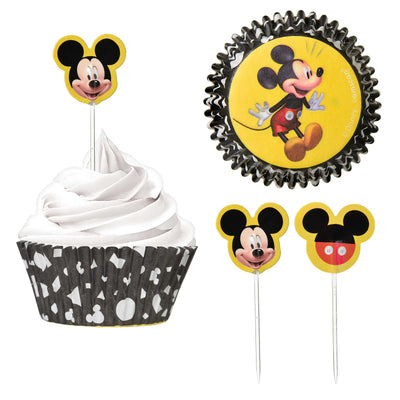 Mickey Mouse cupcake paper and pick Set