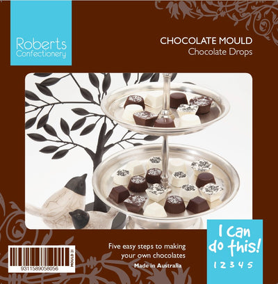 Truffle cups pyramids chocolate mould (can be filled)