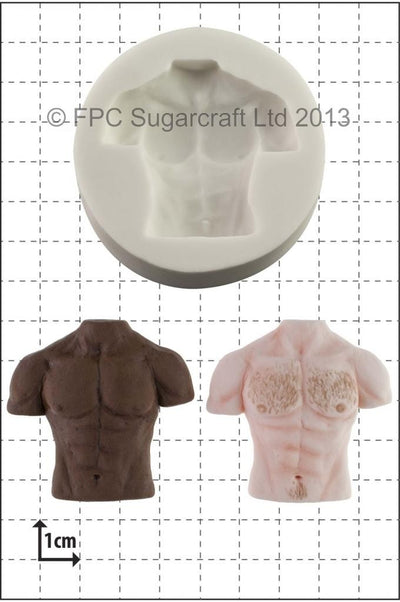 Male six pack muscles Torso silicone mould