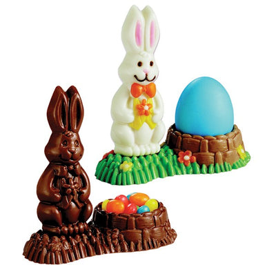 Easter bunny egg stand chocolate mould