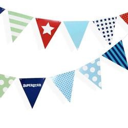 Were 12.95 now $5 Blue bunting party flags