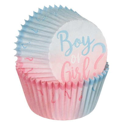 Gender reveal Girl or Boy cupcake papers (75)