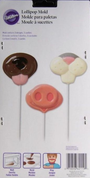 Animal Noses chocolate lollipop mould style no 2