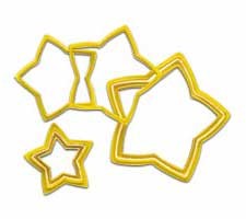 Nesting set star cookie cutters