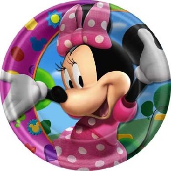 Minnie Mouse party dinner plates (8)