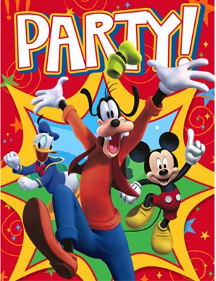 Mickey Mouse and friends party invites (8)