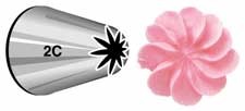Large Wilton icing nozzle tip 2C Drop Flower or Rosettes