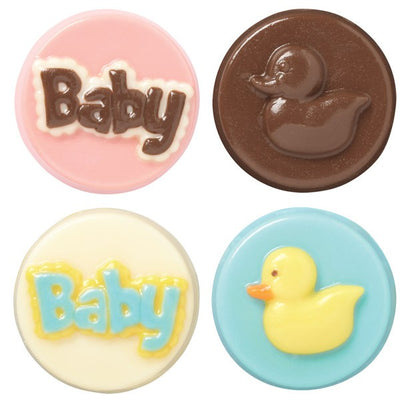 Baby shower ducky cookie chocolate mould (insert Oreo cookie)