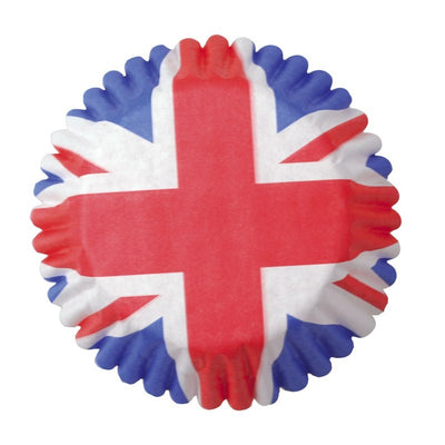 Union Jack standard cupcake papers baking cups style no 1
