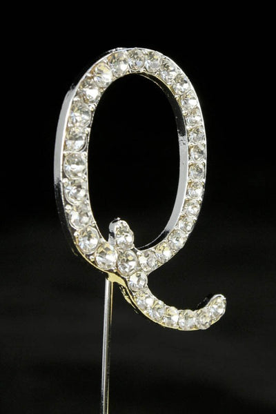 Diamante letter pick Q