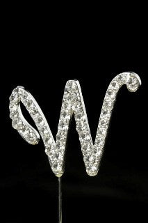 Diamante letter pick W