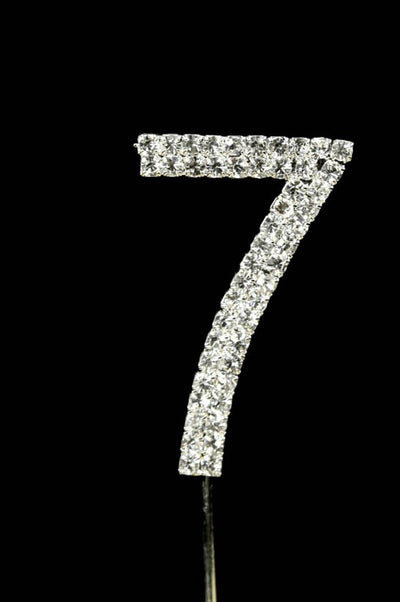 4cm Diamante number pick 7