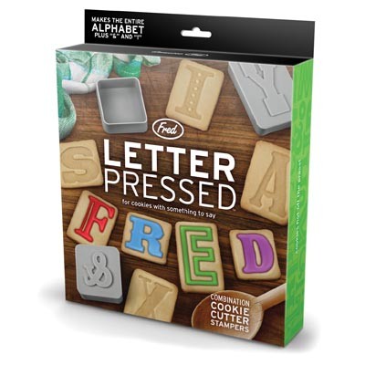 Letter Pressed ABC alphabet block Cookie Cutter Stampers