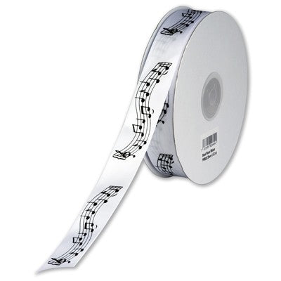 Musical Ribbon Musical note ribbon 20mm x 50 metres - Kiwicakes