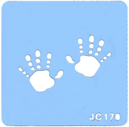 Handprints stencil - Kiwicakes