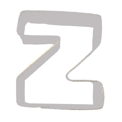 Alphabet letter cookie cutter Z