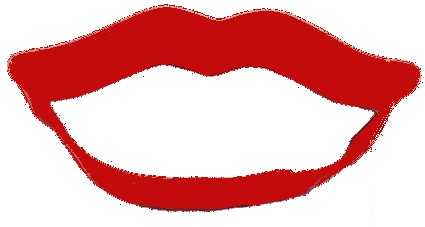 Red lips cookie cutter