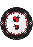 Ladybug dinner party plates (8)