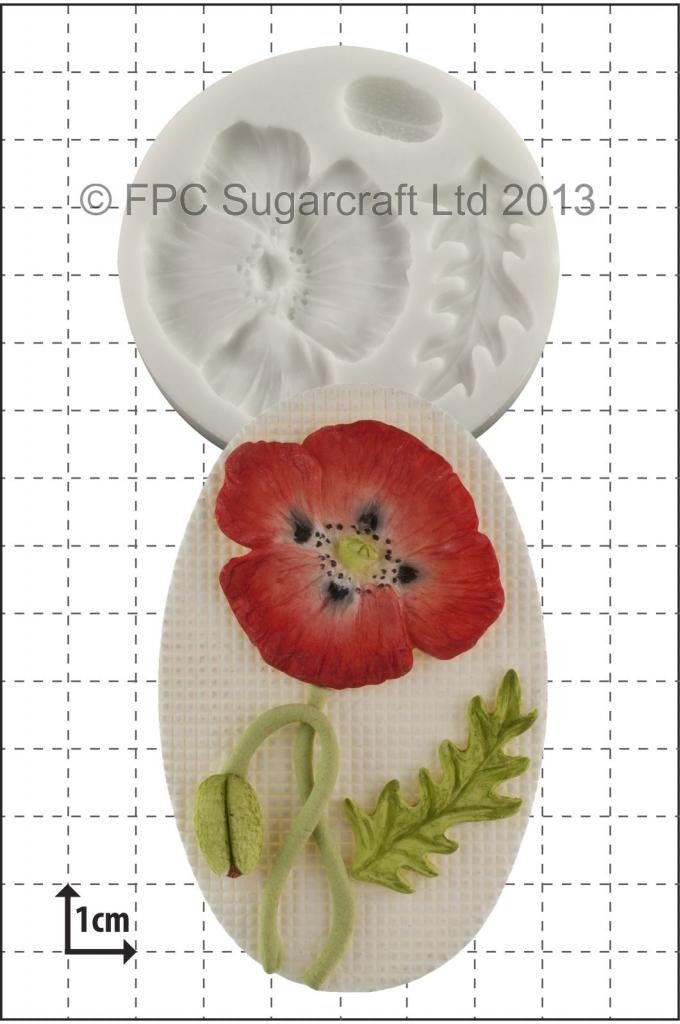 Poppy silicone mould