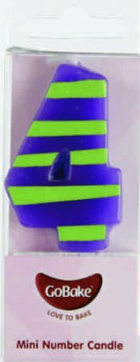 Funky numeral pick candle 4