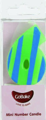 Funky numeral pick candle 6