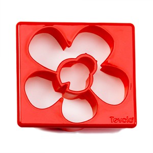 Ladybug and flower cookie or sandwich cutter