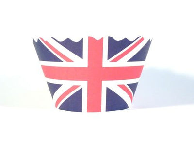 Cupcake wrappers Union Jack (12)