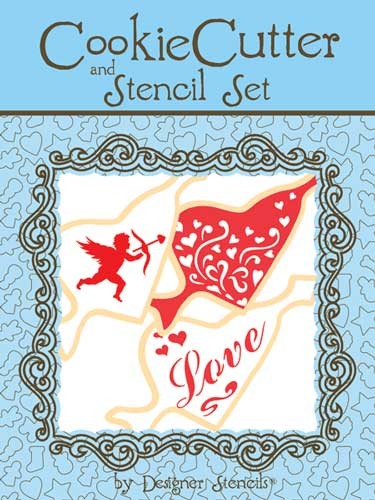 Arrow Heart Cookie Cutter and Stencil Set