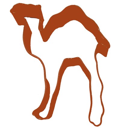 Camel brown cookie cutter