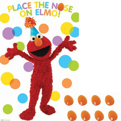 Sesame Street party game (pin the nose on Elmo)