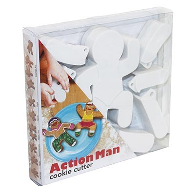 Action Man poseable cookie cutter MANY USES gingerbread man