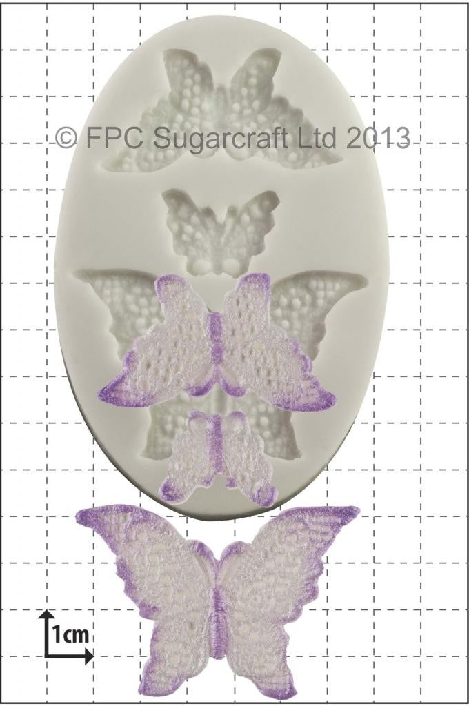 Lace Butterflies silicone mould (3 sizes)