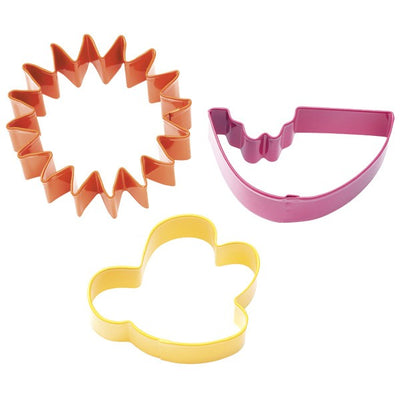 Summer set 3 cookie cutters Watermelon Sun and Buzzy Bee