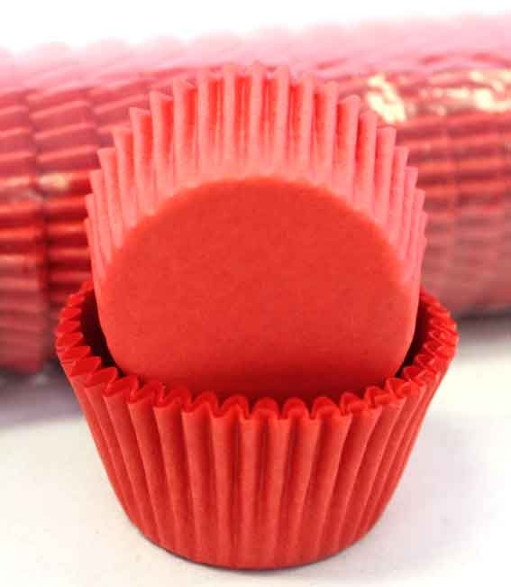 Red standard baking cups cupcake papers Sleeve 500